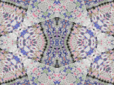 Dağınık Ogee Seamless. Süslü kravat boyası Batik. Sanatsal Canva. Zarif suluboya boya. Güzel yağlı boya fırçası. Fırçalanmış kağıt. Kumaş folk yağı fırçası. Ev Geometrik Süslemesi.