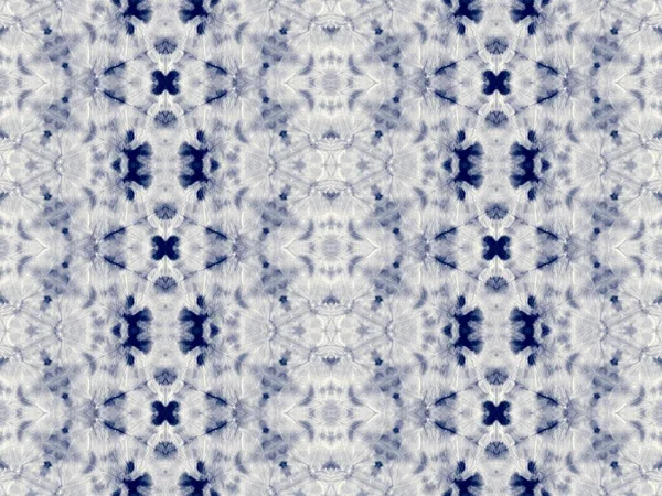 Arte Tingida Étnica Marinha White Indigo Escovado Têxtil Indigo Gradient — Fotografia de Stock