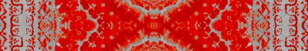 Dood Aquarelle Paintbrush Red Repeating Motif Geborsteld Papier Vuile Aquarel — Stockfoto