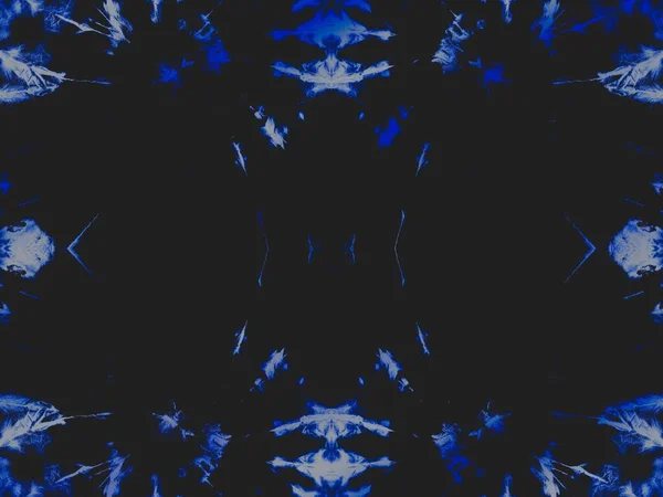 Denim Tie Dye模式 老部落无缝隙 黑冷肮脏的艺术效果 黄金抽象纹理 浅色宇宙染色 明亮的刷过的空间 蓝色的刷过的自然 白雪公主背靠背 — 图库照片