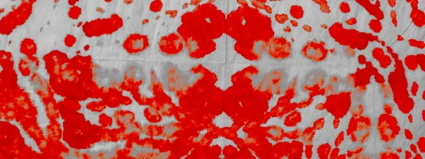 Kırmızı Sanatsal Kravat Boyası Aquarelle Boya Fırçası Sanatsal Kirli Kanva — Stok fotoğraf