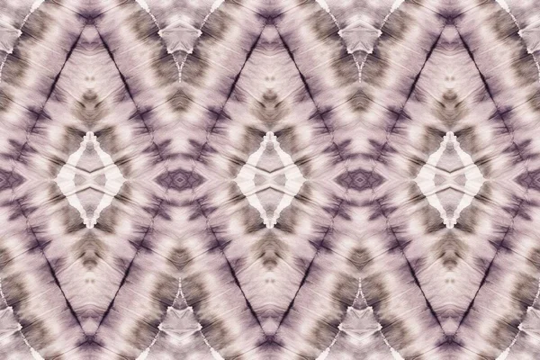 Hnědá Kravata Grunge Pastel Tone Očistil Silka Bílý Geometrický Motiv — Stock fotografie