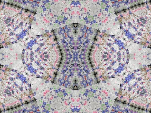 Ogee Disordinato Senza Soluzione Continuità Ornate Tie Dye Batik Canva — Foto Stock