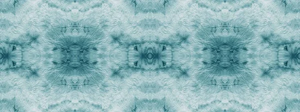 Cyan Dyed Fabric Ink Blue Tribal Seamless Azure Artistic Canva — Stock Fotó