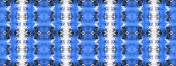 Denim Tie Dye Texture Gray Seamless Zig Zag Blaues Chaotisches — Stockfoto