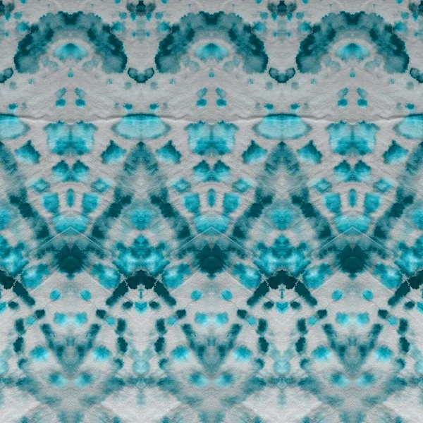 Czarna Cyańska Etniczna Sztuka Zabarwiona Niebiańska Zima Tekstura Azure Aquarelle — Zdjęcie stockowe