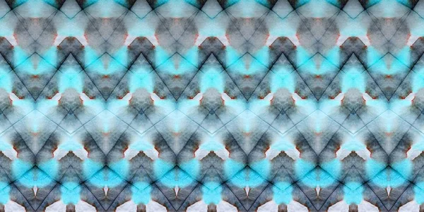 Grey Grey Tie Dye Pattern Cold Colored Zigzag Green Aquarelle — Stock Photo, Image