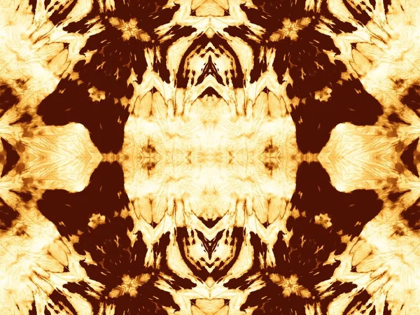 Zigzag Giallo Senza Cuciture Tie Dye Pattern Texture Astratta Oro — Foto Stock