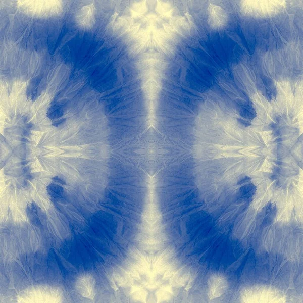 Gökyüzü Boyası Sanatı Mavi Etnik Motif Indigo Boyalı Kirli Sanatlar — Stok fotoğraf