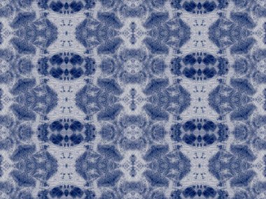 Mavi kravatlı, dikişsiz. Indigo Donanması fırçalanmış tekstil. Indigo Sembol Süslemesi. Denim Shibori Boyalı. Eski Dişli Kağıt. Shibori Kusursuz Düzen. Indigo Grunge Arkaplanı. Mavi Kova Boyası