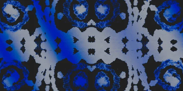 Denim Frost Design Blue Seamless Pattern White Cold Artistic Canva — Stock Fotó