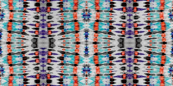 Red Tie Barvy Design Dark Tribal Seamless Modré Zabarvené Špinavé — Stock fotografie