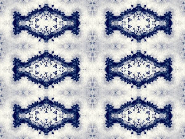 Navy Tie Dye Design Shibori Blauw Geborsteld Patroon Blauw Kleurrijk — Stockfoto