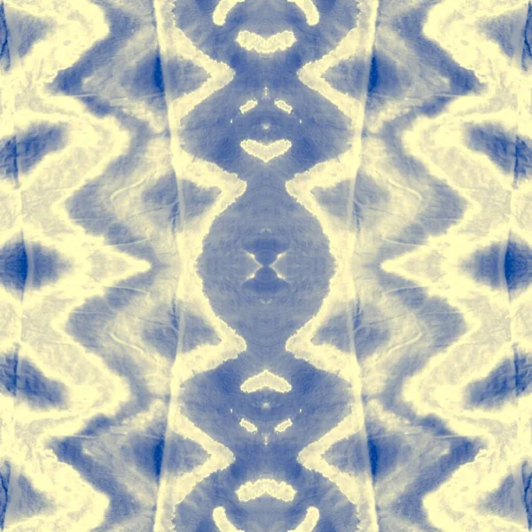 Sky Tie Dye Design Sea Geometric Chevron Indigo Messy Watercolor — Stock Photo, Image