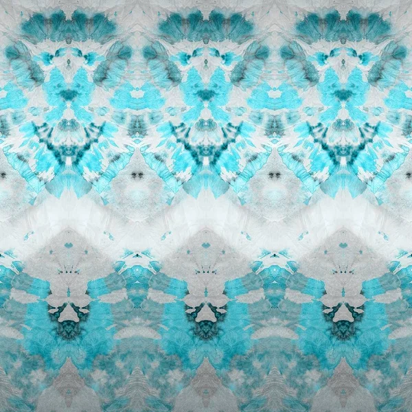 Gray Blue Tie Dye Repeat Icy Winter Dirty Art White — Stockfoto