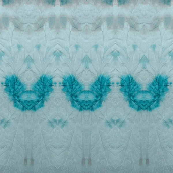 Svart Julklappsfärg Batik Ice Winter Zigzag Blå Abstrakt Aquarelle Svart — Stockfoto