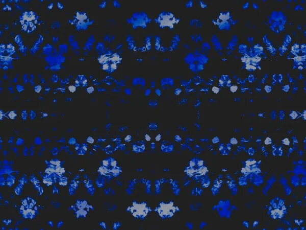 White Dyed Art Batik Ice Repeating Motif Black Frost Dirty — Fotografia de Stock