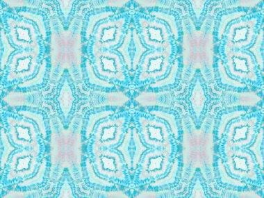 Aqua Modern Boya Fırçası. Cyan Folk Petrol Fırçası. Su Huysuzluğu Etkisi. Aqua Pürüzsüz Şablon. Mavi Pembe Fırçalı Malzeme. Yumuşak Boho Ikat Tile. Gül kravat boyama sanatı. Boho Kova Rengi