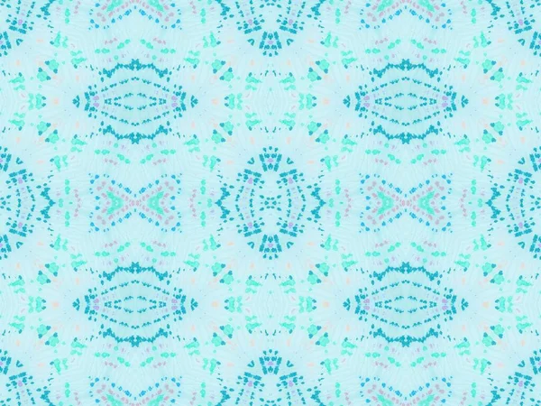 Rosa Aqua Cepillado Material Azulejo Geométrico Suave Ikat Graphic Dyed — Foto de Stock