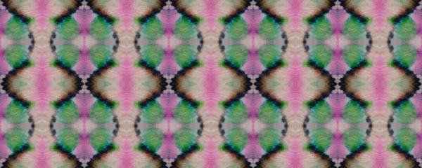地理的区切り文字を破る 緑の繰り返し壁紙 ピンクの幾何学的菱形 ピンクの幾何学ラグ ブラック エスニック ブラシ Stripe Continuous Zig — ストック写真