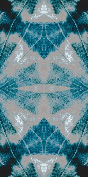 Azure Artistic Tie Dye Glow Tribal Seamless Black Snowy Artistic — Fotografia de Stock