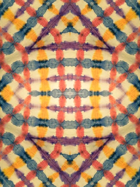 民俗幾何学的タイル パステルカラーの水彩絵筆 オレンジ色の油絵具 フォークオイルブラシ パステル ブラッシング ペーパー ホワイト デッド ダーティ — ストック写真