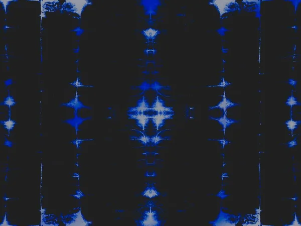 Zwarte Stropdas Dye Patroon Blauwe Caleidoscoop Tegel White Space Dirty — Stockfoto