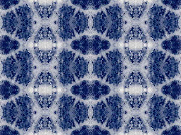 Blauwe Stropdas Dye Patroon Geometrische Motieven Geverfd Denim Gradient Canva — Stockfoto