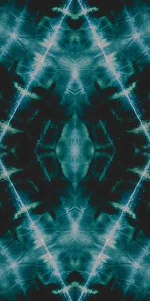 蓝色领带染料纹理 黑暗无尽的雪佛龙夜霜肮脏的艺术卡瓦 发光的抽象模式 色泽图形染色 星光闪耀的油漆 冰墨水运动 黑色工艺物料 — 图库照片