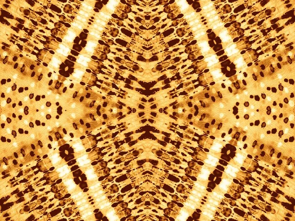 Gouden Naadloze Structuur Creatieve Tie Dye Bruine Aquarelinkt Verbrande Abstracte — Stockfoto