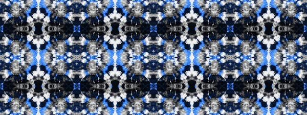 Denim Tie Dye Grunge Azure Modern Gefärbt Denim Brushed Textile — Stockfoto