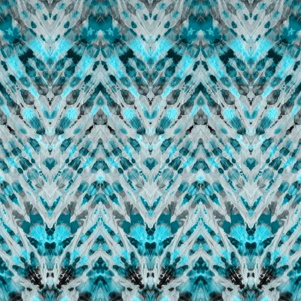 Blue Aqua Tie Dye Path Зимний Фон Отпечаток Снега Лазурный — стоковое фото