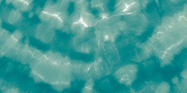 蓝色的领带染料 摘要水刷 Argent Bright Brush 闪耀的夏天 灰水水彩画 灰墨水 银海背景 Ripple — 图库照片