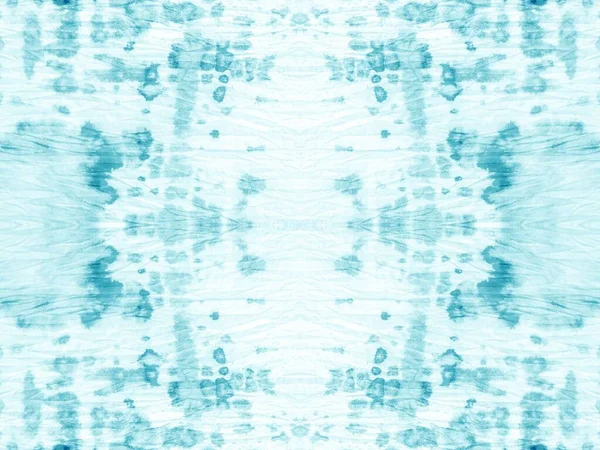 Ethnic Bohemian Fluid Concept Pennello Colore Arte Teal Tie Dye — Foto Stock