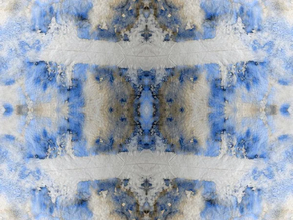 Blauwe Naadloze Mark Inkt Creatieve Abstracte Vorm Wash Stripe Stroke — Stockfoto