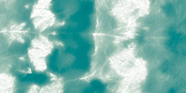 蓝色的领带染料 蓝色清洁水的颜色 绿海闪耀 海洋结构 Teal Ink 新夏天 银软背景 火花飞溅 Argent — 图库照片
