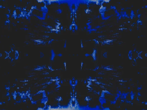 デニムタイ染料ストライプ 海軍の繰り返しパターン 白汚れの背景 空の抽象的なテクスチャ フロスト ネイチャー アートは死んだ スタイリッシュなインクを凍結 スタースパークルペイント ブラックフロストパターン — ストック写真