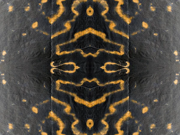Spot Seamless Spot Ink Geometric Tie Dye Blot Yellow Bohemian — Stock Photo, Image