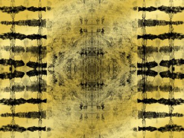 Kusursuz Soyut Folyo. Sanat Tabağı Fırçası. Mürekkep Gradyan Deseni Yıka. Altın Boho Kusursuz Çizik. Coğrafi Soyut Kağıt. Pürüzsüz Geometrik Dirty Splotch. Eski siyah renkli Tye Gold boyası. Koyu Bronz Grunge.