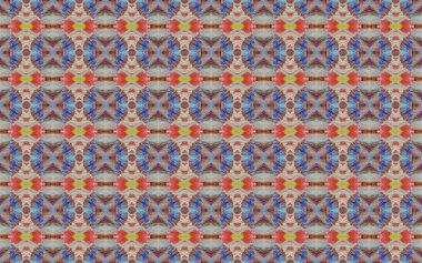 Uzbekistan Geometric Batik Floor. Spanish Rustic Boho Flower. Ethnic Pattern Print. Ornate Seamless Design. Morocco Geometric Flower Tile. Colored Floral Boho. Colored American Ethnic Stars.