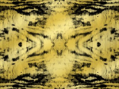 Soyut Kusursuz Folyo. El Soyut Tekrarlama. Sanat Tabağı Fırçası. Parlak Sanat Arkaplan Deseni. Bronz Koyu Akrilik Altın. Mürekkep kravat boyası fırçası. Eski Yıkanmış Hayvan dokusu. Koyu Arkaplan Retro Efekti.