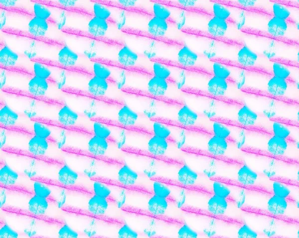 Różowy Wzór Niebieska Stara Linia Płynny Barwnik Pastelowy Akwarela Fioletowe — Zdjęcie stockowe