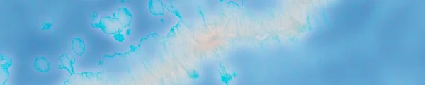 Blaue Wasserfarbe Blue Fluid Hintergrund Liquid Deep Cyan Dye Himmel — Stockfoto