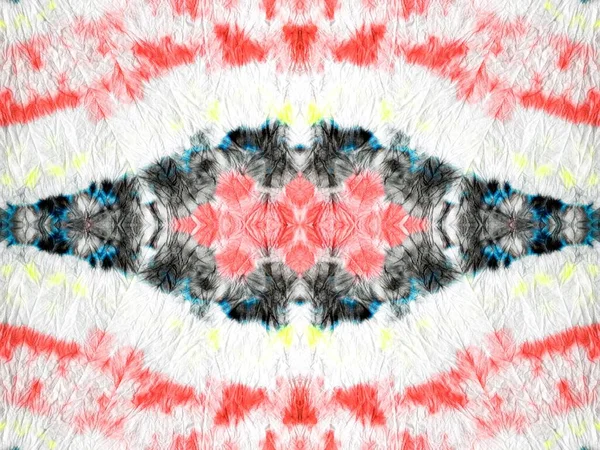 Tiedye Bohemian Stripe Spatter Art Geometriska Färgglada Drop Tvätta Bläck — Stockfoto