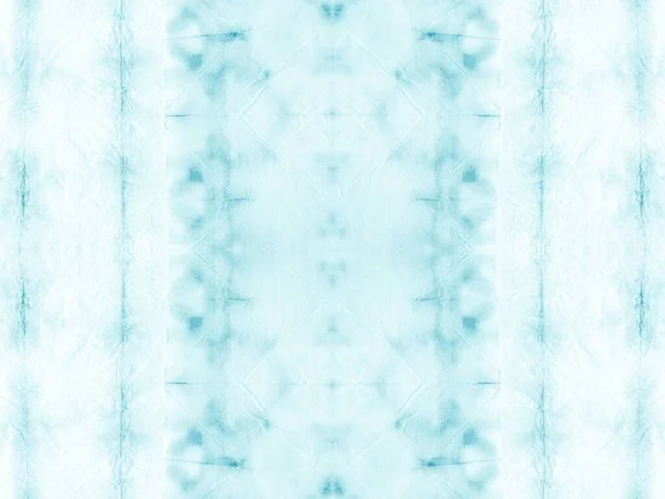 Kék Nyakkendős Szélütés Etnikai Akvarell Fehér Fröccsenés Art Gradient Absztrakt — Stock Fotó