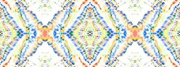 ドットウォーターブラシ 地理幾何学的なタイの死のドロップ ポルカ ボヘミアの水のパターン 水墨模様 アブストラクトスプラッシュ ドットカラフルな抽象的なこぼし シームレスなスポットを洗う ライン レインボー — ストック写真