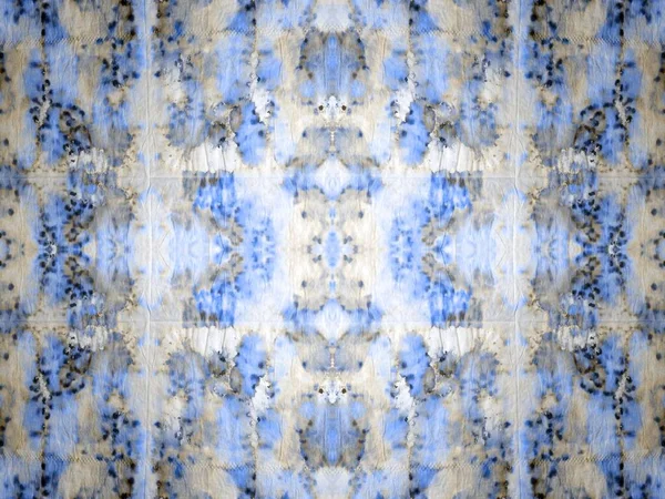 Naadloze Mark Blauwe Tie Dye Grunge Kunst Kleurrijke Abstracte Verf — Stockfoto