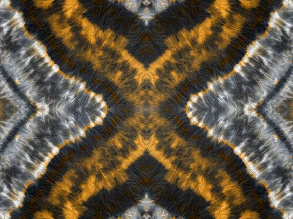 Spot Abstract Gold Tie Dye Wash Seamless Smudge Ink Black — Stockfoto