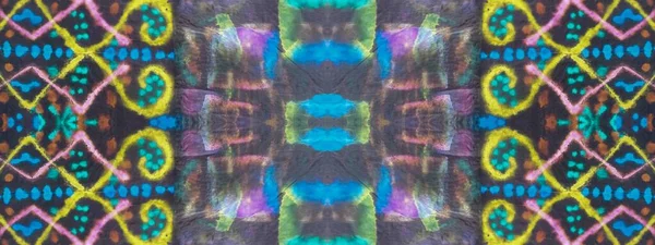 티에예 바스를 씻는다 Tie Dye Boho Abstract Smudge 인과응보를 색상을 — 스톡 사진