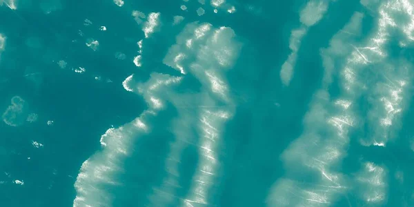 Niebieski Krawat Płynny Barwnik Błyszczące Lato Wzór Oceanu Argent Tusz — Zdjęcie stockowe